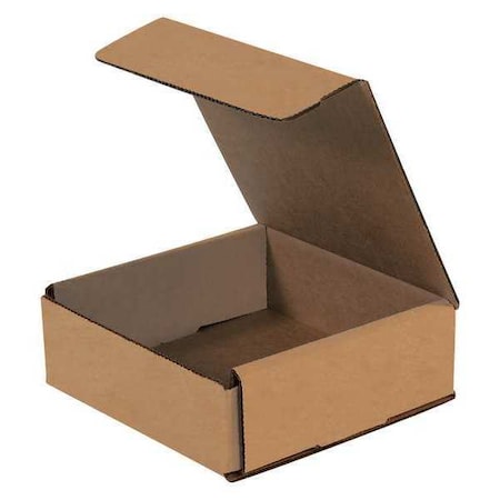 Partners Brand Corrugated Mailers, 6" x 6" x 2", Kraft, 50/Bundle M662K