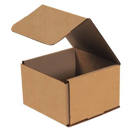 Partners Brand Corrugated Mailers, 6" x 6" x 4", Kraft, 50/Bundle M664K