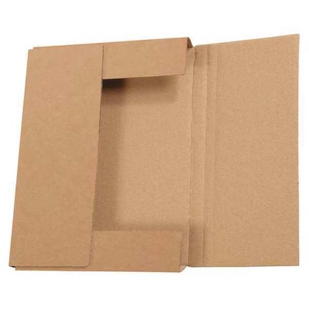 Partners Brand Easy-Fold Mailers, 11" x 8 1/2" x 3", Kraft, 50/Bundle M1183BFK