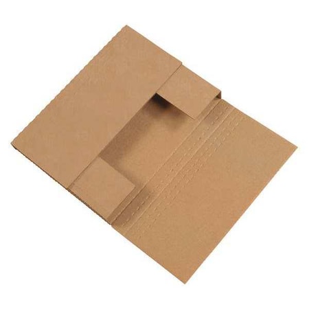 Partners Brand Easy-Fold Mailers, 12 1/8" x 9 1/8" x 2", Kraft, 50/Bundle M2BKK