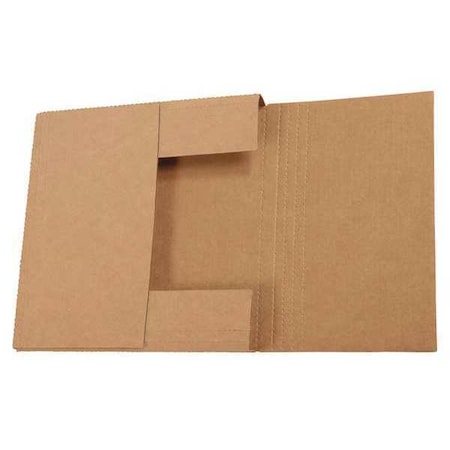 Partners Brand Easy-Fold Mailers, 12 1/2" x 12 1/2" x 2 1/2", Kraft, 50/Bundle M12122K
