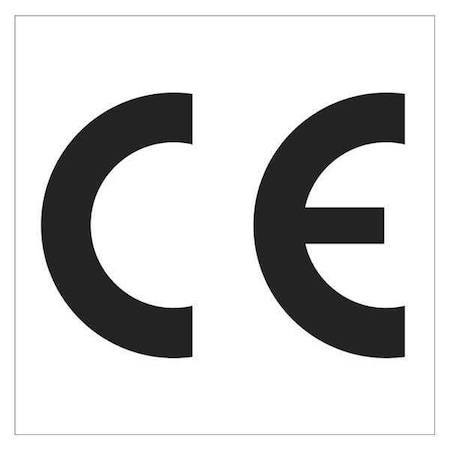 Tape Logic Tape Logic Labels, "C E" Regulated, 1" x 1", Black/White, 500/Roll DL1378