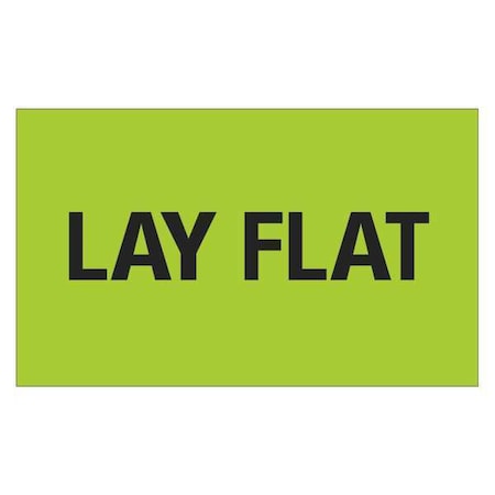Tape Logic Tape Logic Labels, "Lay Flat", 3" x 5", Fluorescent Green, 500/Roll DL1127
