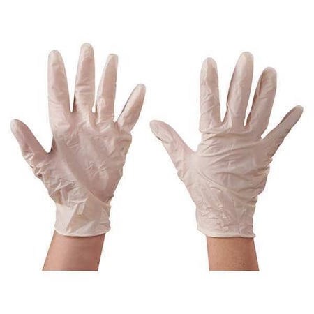 Partners Brand Disposable Gloves, Natural Rubber Latex, Powder Free, White, XS, 100 PK GLV2104XS