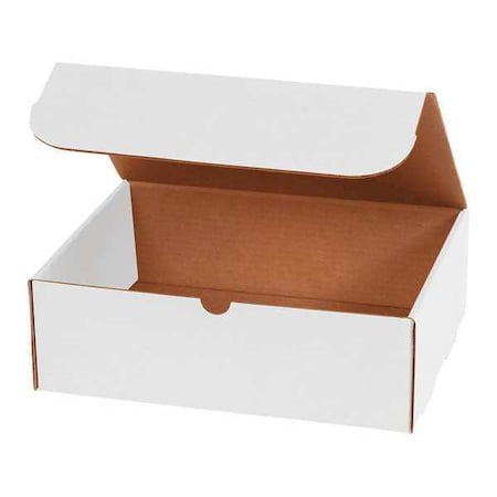 Partners Brand Corrugated Mailers, 10" x 7" x 6", White, 50/Bundle M1076