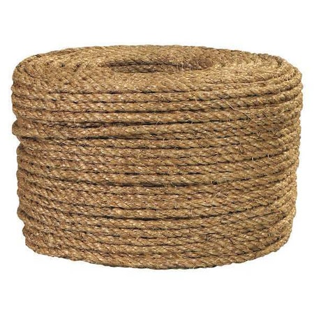 Partners Brand Manila Rope, 3/8", 1,200 lb., Manila, 600'/Case TWR134