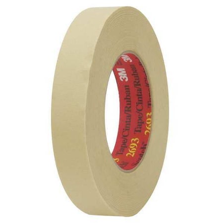 Scotch Masking Tape, 3x60 yd., Tan, PK12, 3" W x 60 yds L, Tan, 12 PK T9382693