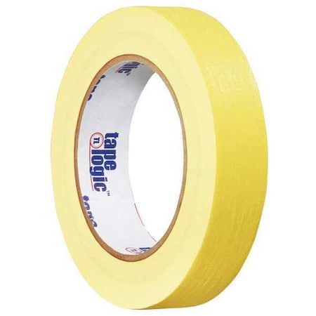 Tape Logic Masking Tape, 1x60 yd., Yellow, PK36, 1" W x 60 yds L, Yellow, 36 PK T935003Y
