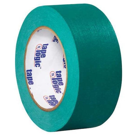 Tape Logic Masking Tape, 2x60 yd., PK24, 2" W x 60 yds L, Dark Green, 24 PK T937003E