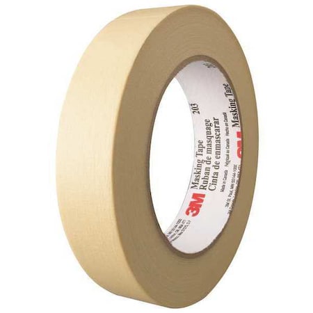 3M Masking Tape, 1x60 yd., Natural, PK36, 1" W x 60 yds. L, Natural, 36 PK T935203