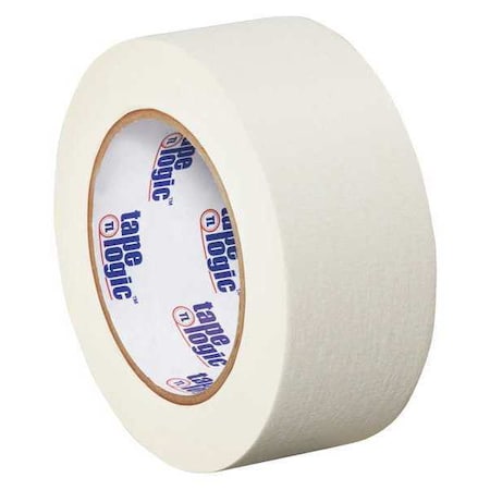 Tape Logic Masking Tape, 2x60 yd., White, PK24, 2" W x 60 yds L, White, 24 PK T937003W