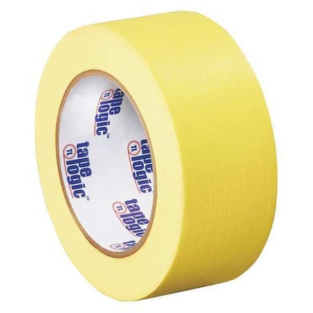 Tape Logic Masking Tape, 2x60 yd., Yellow, PK24, 2" W x 60 yds L, Yellow, 24 PK T937003Y