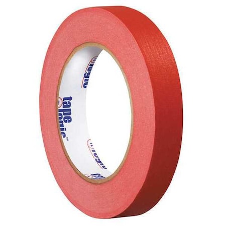 Tape Logic Masking Tape, 3/4x60 yd., Red, PK48, 3/4" W x 60 yds L, Red, 48 PK T934003R