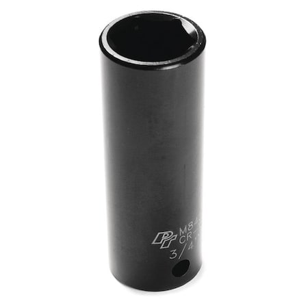 Performance Tool 1/2" Drive Deep Impact Socket, 1/2" D, 6pt., 3/4" Chrome plated M845