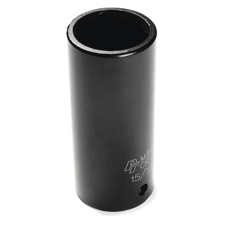 Performance Tool 1/2" Drive Deep Impact Socket, 1/2" D, 6pt., 15/16" Chrome plated M848