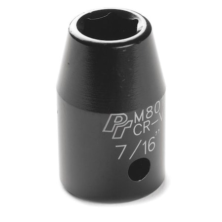Performance Tool Impact Socket, 1/2" D, 6pt., 7/16" M801