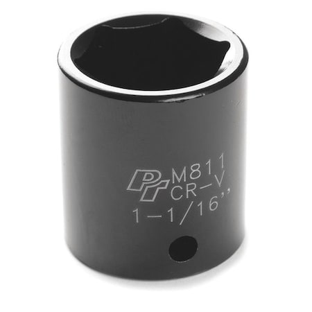 Performance Tool Impact Socket, 1/2" D, 6pt., 1-1/16 M811