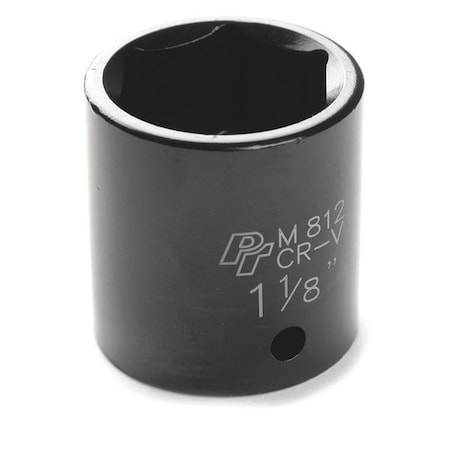Performance Tool Impact Socket, 1/2" D, 6pt., 1-1/8" M812