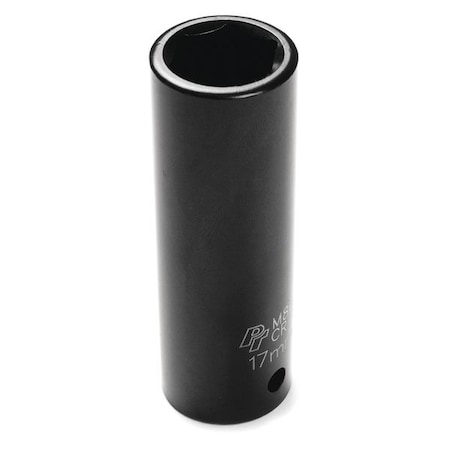 Performance Tool 1/2" Drive Deep Impact Socket, 1/2" D, 17mm Chrome plated M867