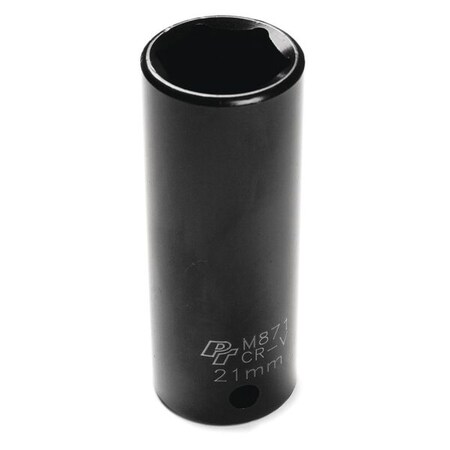 Performance Tool Deep Impact Socket, 1/2" D, 21mm M871