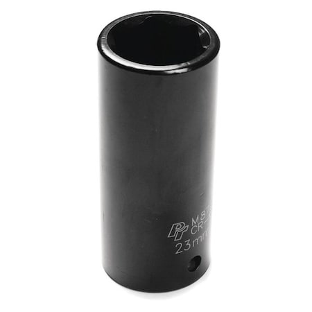 Performance Tool 1/2" Drive Deep Impact Socket, 1/2" D, 23mm Chrome plated M873