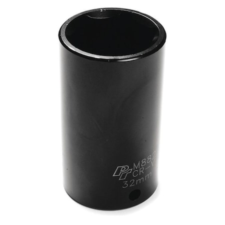 Performance Tool 1/2" Drive Deep Impact Socket, 1/2" D, 32mm Chrome plated M882