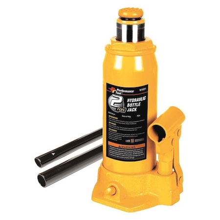 Performance Tool Hydraulic Bottle Jack, 2 tons W1621