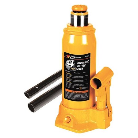 Performance Tool Hydraulic Bottle Jack, 4 tons W1623