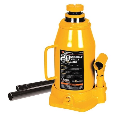 Performance Tool Hydraulic Bottle Jack, 20 tons W1633