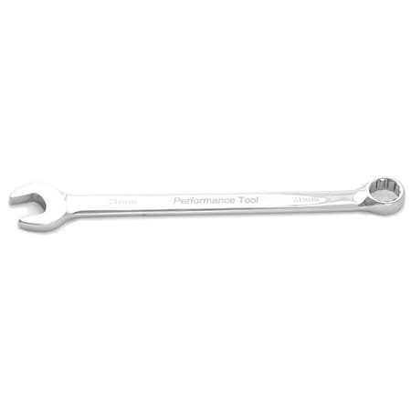 Performance Tool Full Polish Extended Comb Wrench, 21mm W30121