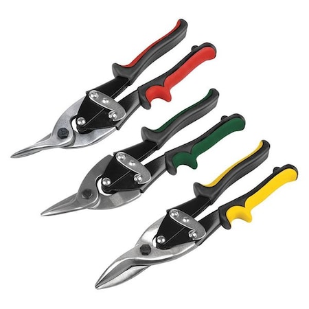 Performance Tool Aviation Tin Snip Set, 3pc W2040