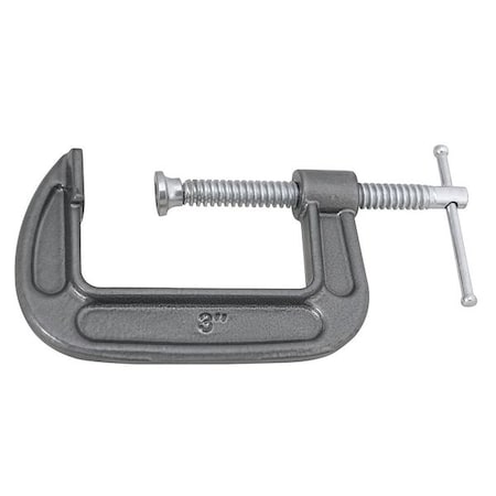 Performance Tool C Clamp, Malleable Iron, 3" W206C