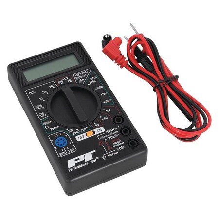 Performance Tool Digital Multi-Meter Tester W2974