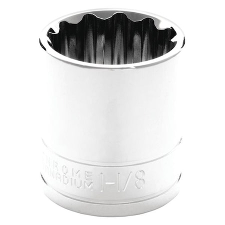 Performance Tool 1/2" Drive, 1-1/8" SAE Socket, 12 Points W32536