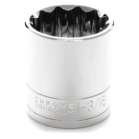 Performance Tool 1/2" Drive, 1-3/16" SAE Socket, 12 Points W32538