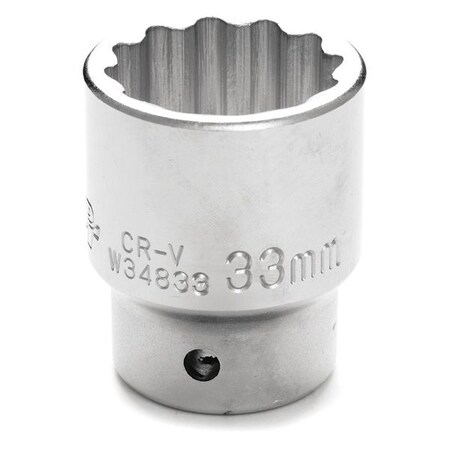 Performance Tool 3/4" Drive, 33mm Metric Socket, 12 Points W34833