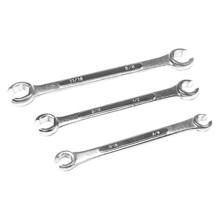Performance Tool SAE Flare Nut Wrench Set, 3 Pc W350