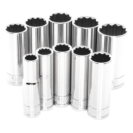Performance Tool 3/8" Drive SAE, 10 pcs W38600
