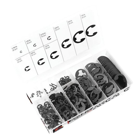 Performance Tool E-Clip Hardware Kit, 300 Pc W5208
