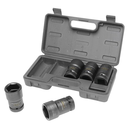 Performance Tool 1" Drive Budd Wheel Socket Set, 5 pcs W89315