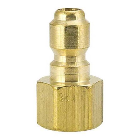 Foster Straight-Thru Brass Plug, 1/8" FPT 12FPB