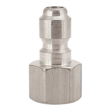 Foster Straight-Thru SS303 Plug, 1/4"FPT 25FPS