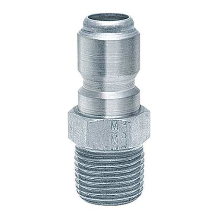 Foster Straight-Thru Steel Plug, 1/4"MPT 25MP