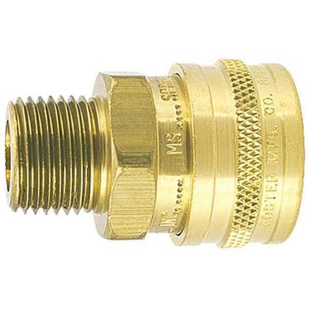 Foster Straight-Thru Socket, 1/4 in MPT, Brass 25MS