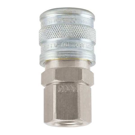 Foster Manual Industrial Socket, 1/4"FPT, SS303 3003S/S