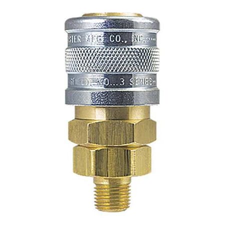 Foster Socket Brass, Steel Manual Socket, 3/8"MPT, Brass/Steel, NPT X Female Socket 3303