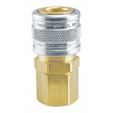 Foster Manual Socket, 1/2" FPT, Brass/Steel 4404