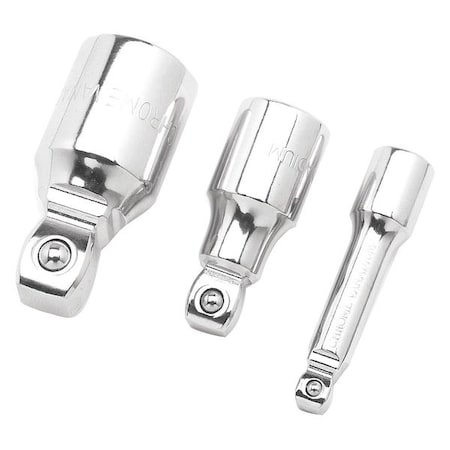 Performance Tool Wobble 1/4", 3/8", 1/2" Dr, 1 Pieces, Nickel Chrome W30957