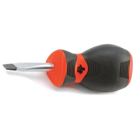 Performance Tool Slotted Stubby Screwdriver, 1/4" x 1.5" W30994
