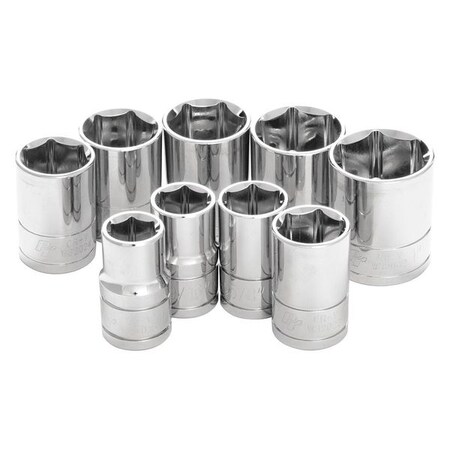 Performance Tool 1/2" Drive Socket Set, SAE, 9 pcs W32002